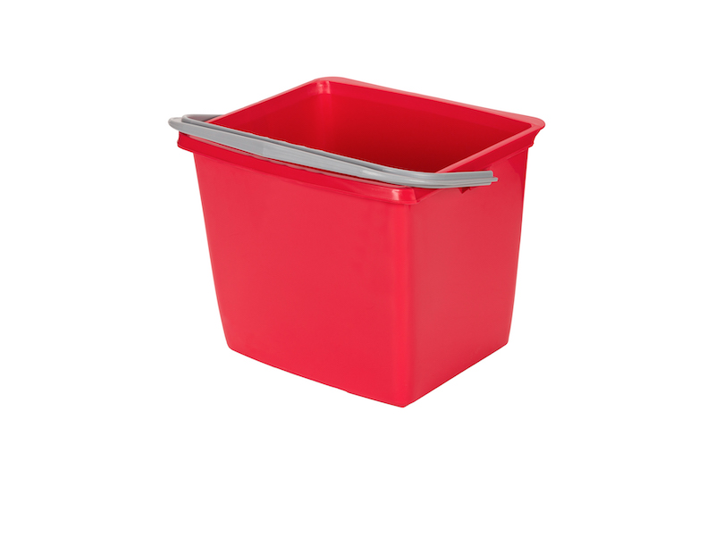 Inventarspand 13 liter Firkantet, Rød til DIT vogne