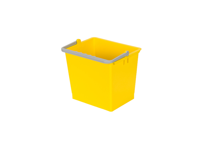 Inventarspand 6 liter Firkantet, Gul til DIT vogne