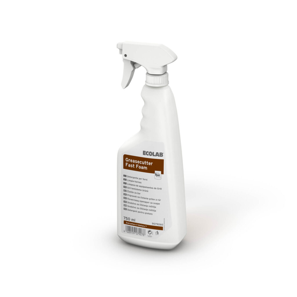 Grillrens m/sprayer - Ecolab Greasecutter Fast Foam 750 ml