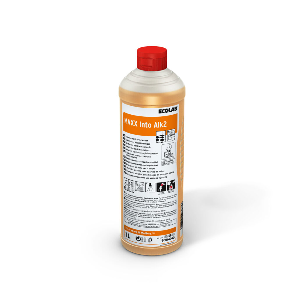 Sanitetsrens - Ecolab Maxx Into Alk2 - 1 liter