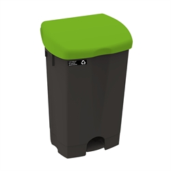 Affaldsspand til sorteringSort med grøn låg - 50 liter