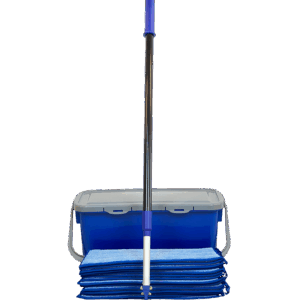Mikro Vision system komplet med skaft, mopholder,15 mopper og spand med låg***