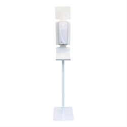 Spritstander med berøringsfri dispenser - Hvid - 120 cm