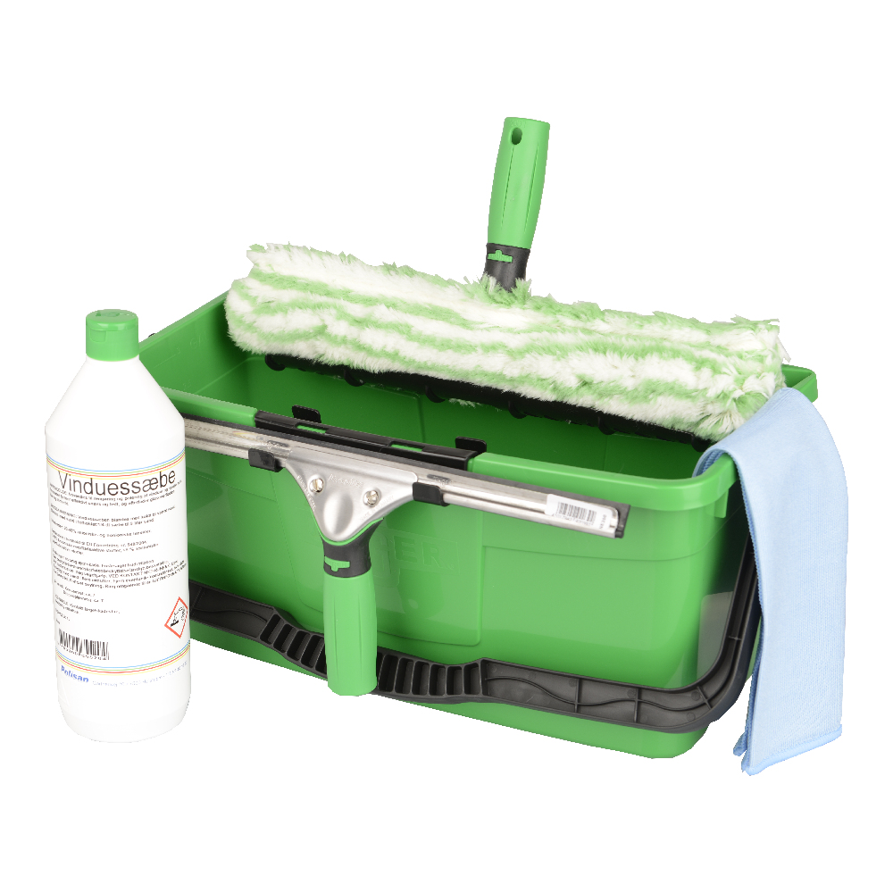 Komplet sæt til vinduespudsning - Professionel 35 cm - Unger