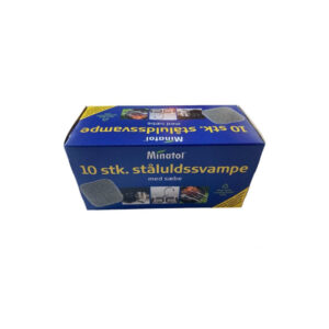 Ståluldssvampe med sæbe fra Minatol – 10 stk. rengøringssvampe